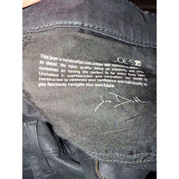 Joes Jeans The Charlie High Rise Skinny Ankle, Coated, Black - Size 30 - Picture 9 of 9